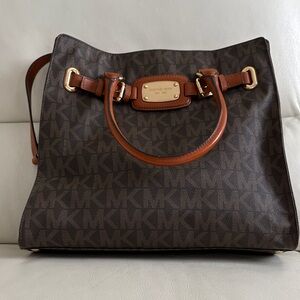 Michael Kors Dark Brown Monogram Tote